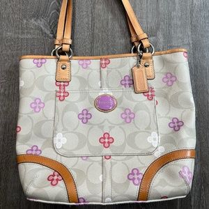 Coach Peyton Pink Clover Tote